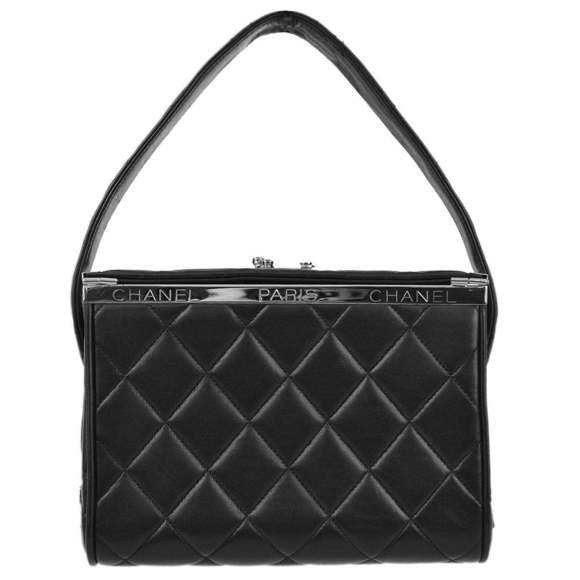 CHANEL Handbags - CHANEL Black Lambskin Handbag 120571